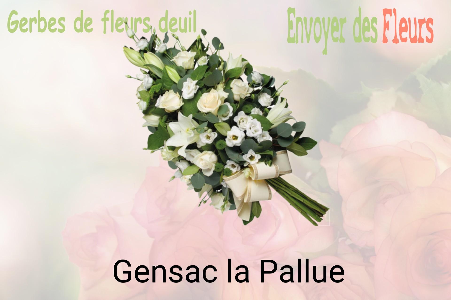 Gerbe de fleurs de deuil livrée à Gensac-la-Pallue